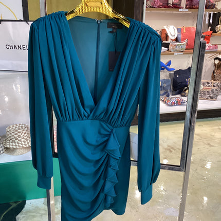 NWT Michael Costello Teal Green Knowles Mini Dress