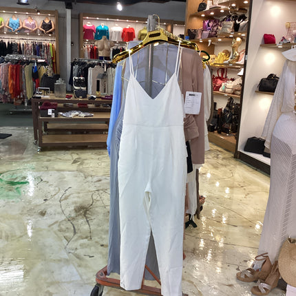 NWT Michael Costello White Norrie Jump Suit Size Small