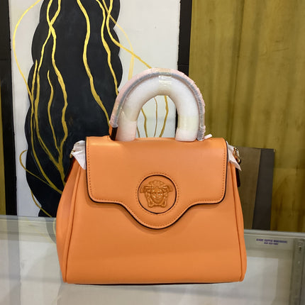 Faux La Medusa Orange Handbag