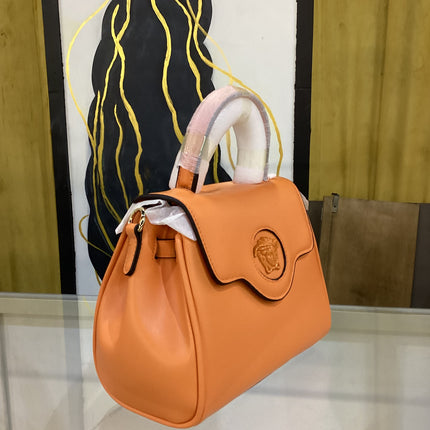 Faux La Medusa Orange Handbag