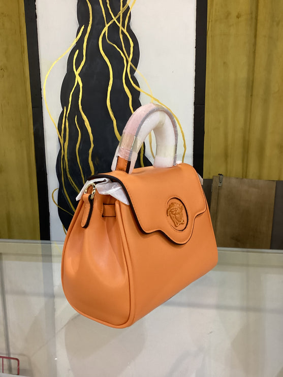 Faux La Medusa Orange Handbag