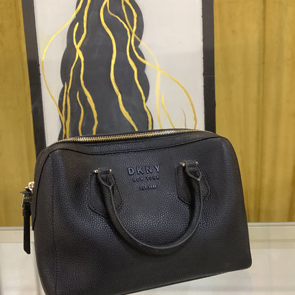 NWT Black Leather DKNY Cross Body Bag