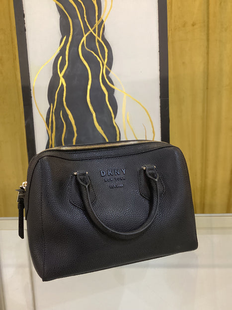 NWT Black Leather DKNY Cross Body Bag