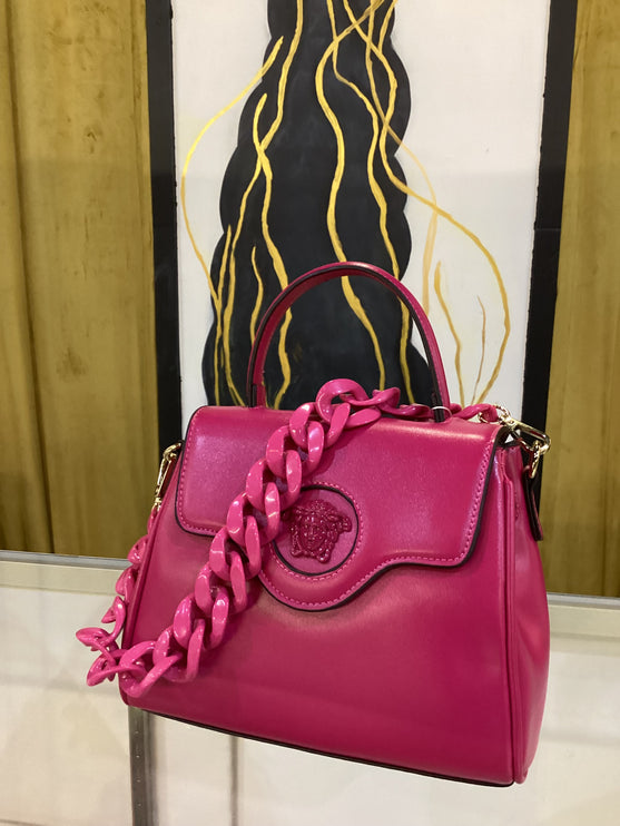 Faux La Medusa Rose Handbag