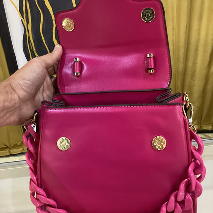 Faux La Medusa Rose Handbag