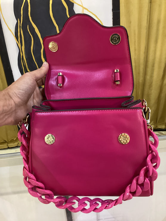 Faux La Medusa Rose Handbag