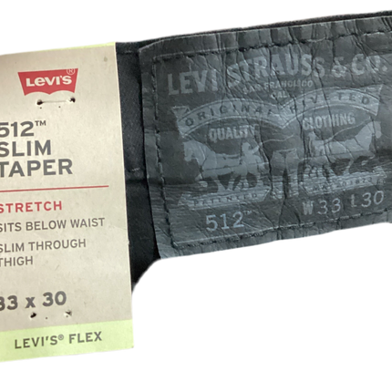 NWT men’s jeans slim black Levi’s 33x30