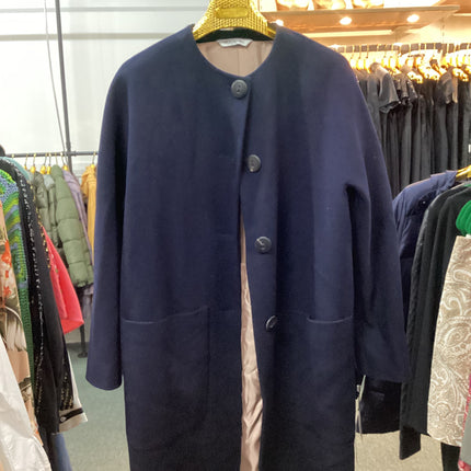 FLEURETTE Black Wool Coat