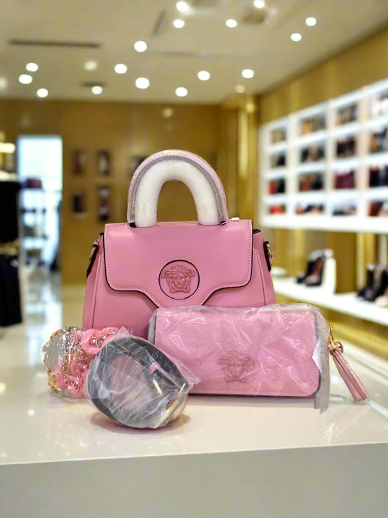 Faux La Medusa Pink Handbag